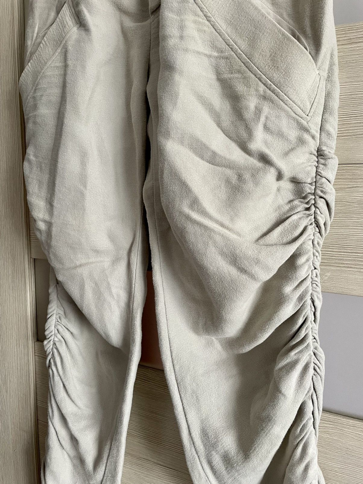 Lost & Found Ria Dunn Lost & Found Ria Dunn Beige Curved J-Cut Ramie Pant Trousers Size US 30 / EU 46 - 4 Thumbnail