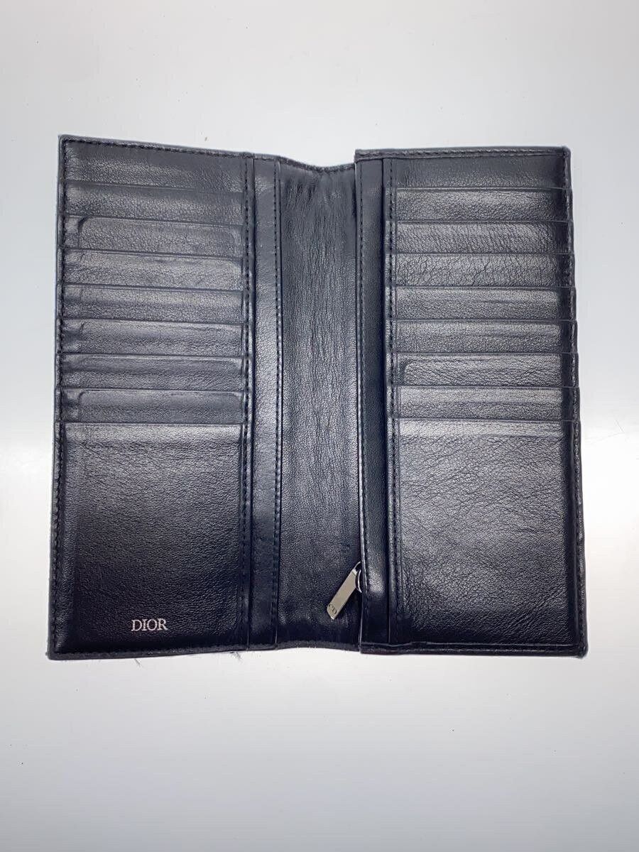 Dior Dior Monogram Canvas Vertical Long Wallet Black Size ONE SIZE - 4 Thumbnail