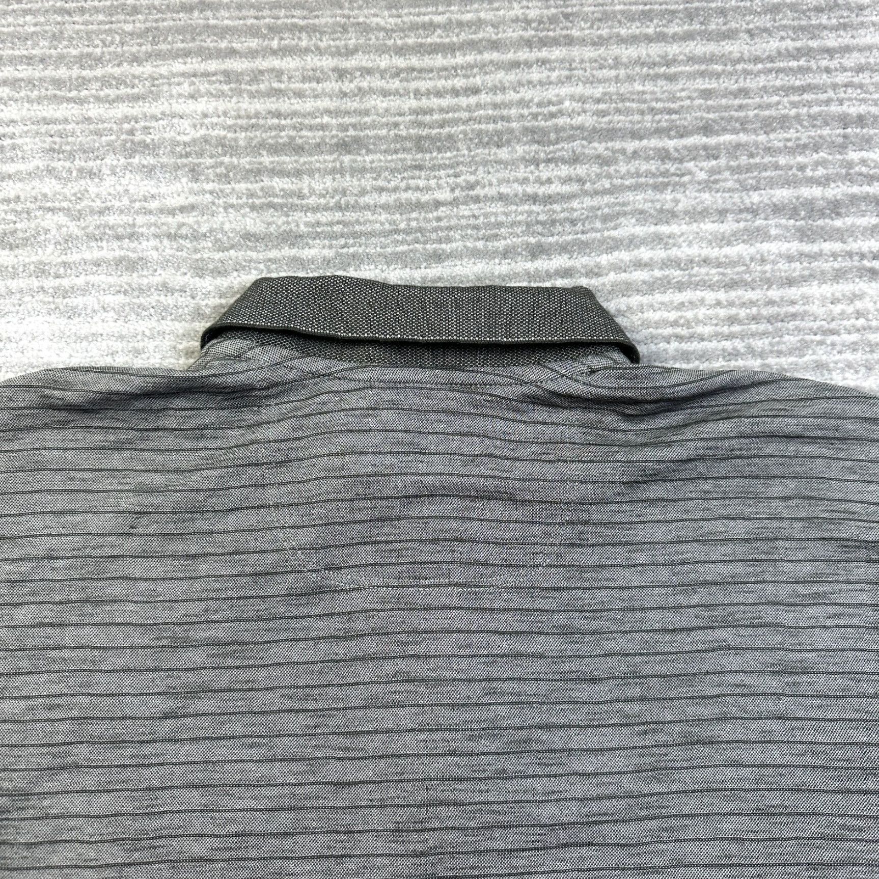 Tommy Bahama NEW Tommy Bahama Polo Shirt Mens Small Gray Striped Marlin Adult Size US S / EU 44-46 / 1 - 6 Thumbnail