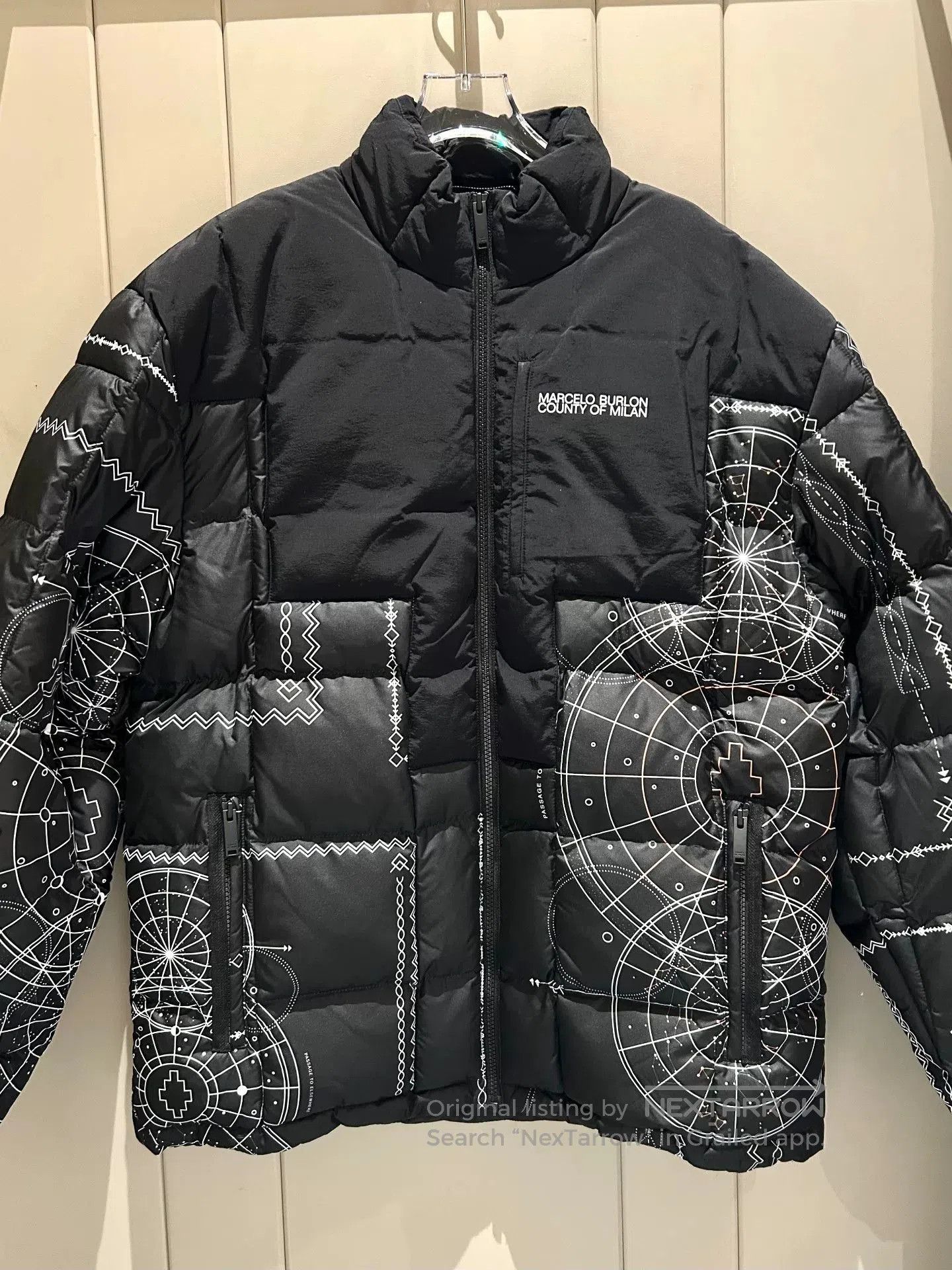 Marcelo Burlon Marcelo Burlon Men's Stand Collar Jacket. Size US L / EU 52-54 / 3 - 1 Thumbnail