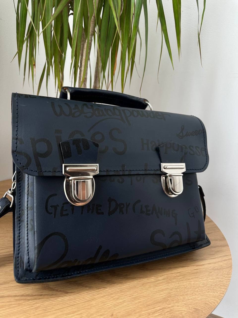 Comme des Garcons Vintage Comme des Garçons Black Graffiti Satchel Bag Rare Size ONE SIZE - 6 Thumbnail