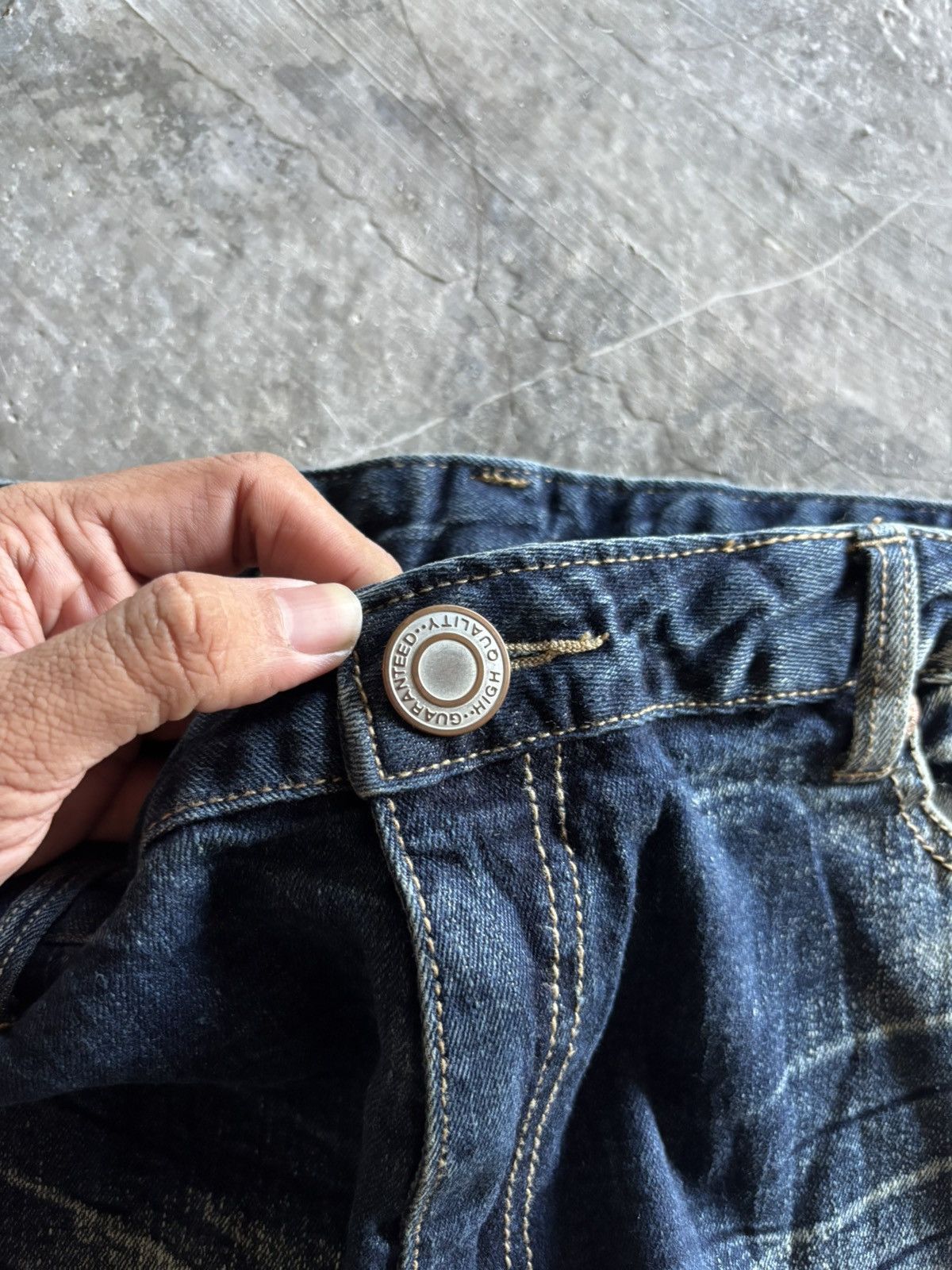 If Six Was Nine SU PU RE flare japanese jeans sick faded whiskered goth punk Size US 34 / EU 50 - 3 Thumbnail