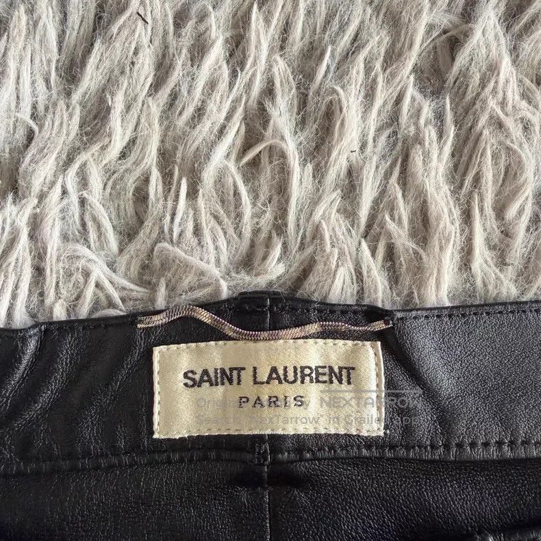 Saint Laurent Paris Saint Laurent Paris Black Basic Sheepskin Leather Pants Size US 32 / EU 48 - 4 Thumbnail