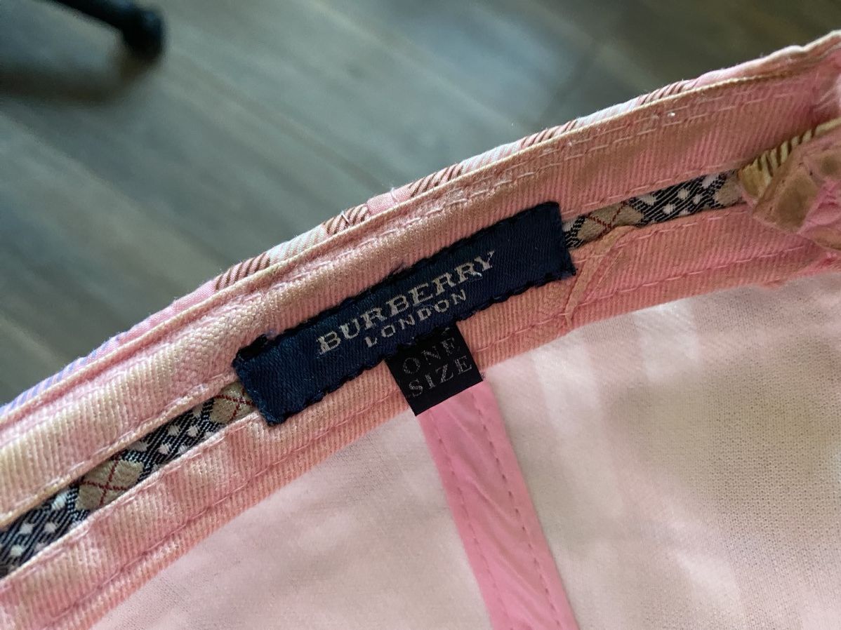 Burberry ❗️EXTRA RARE❗️pink burberry vintage luxury cap Size ONE SIZE - 8 Thumbnail