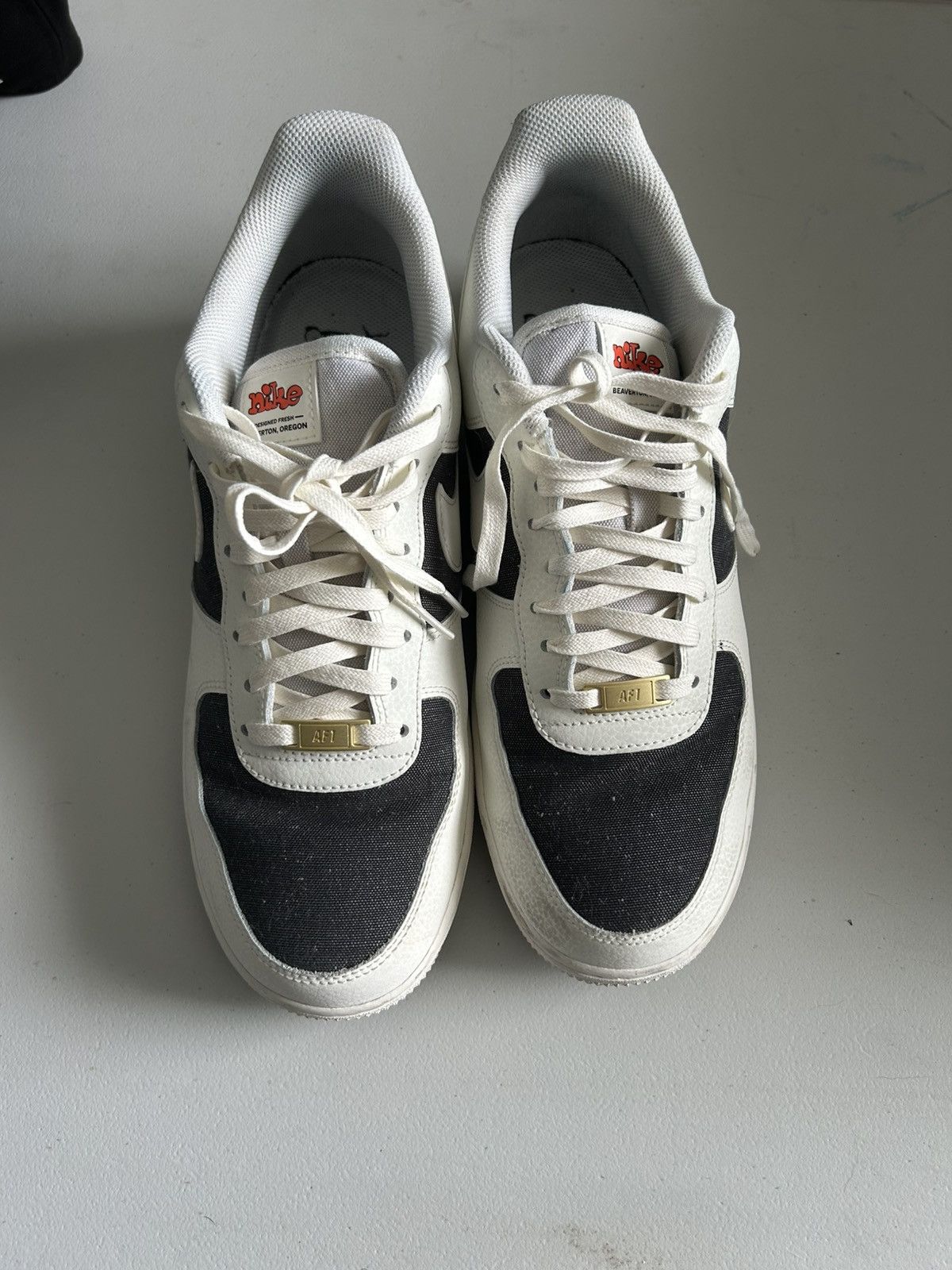 Nike Size 11.5 Nike Air Force 1 Black And White Checkered Size US 11.5 / EU 44-45 - 1 Thumbnail