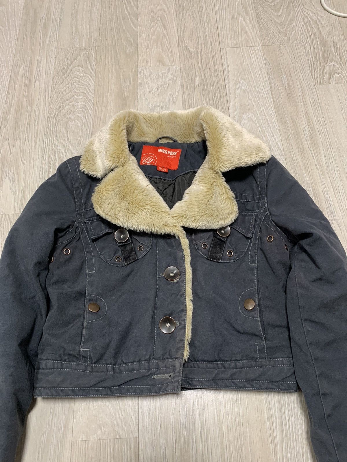 If Six Was Nine × Japanese Brand × Vintage Cropped vintage faux fur jacket, y2k, avantgarde style Size S / US 4 / IT 40 - 5 Thumbnail