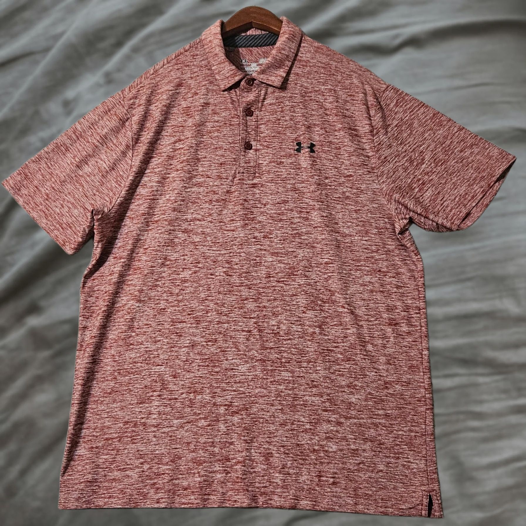 Under Armour Under Armour Golf Polo Shirt Men's Large Red Short Sleeve Heatgear Elevated Size US L / EU 52-54 / 3 - 1 Thumbnail