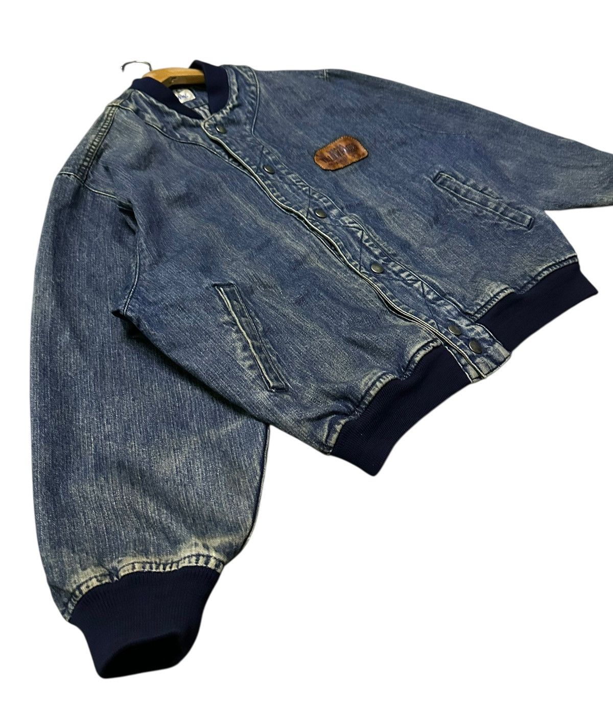 Japanese Brand Blue way denim bomber jacket Size US M / EU 48-50 / 2 - 5 Thumbnail