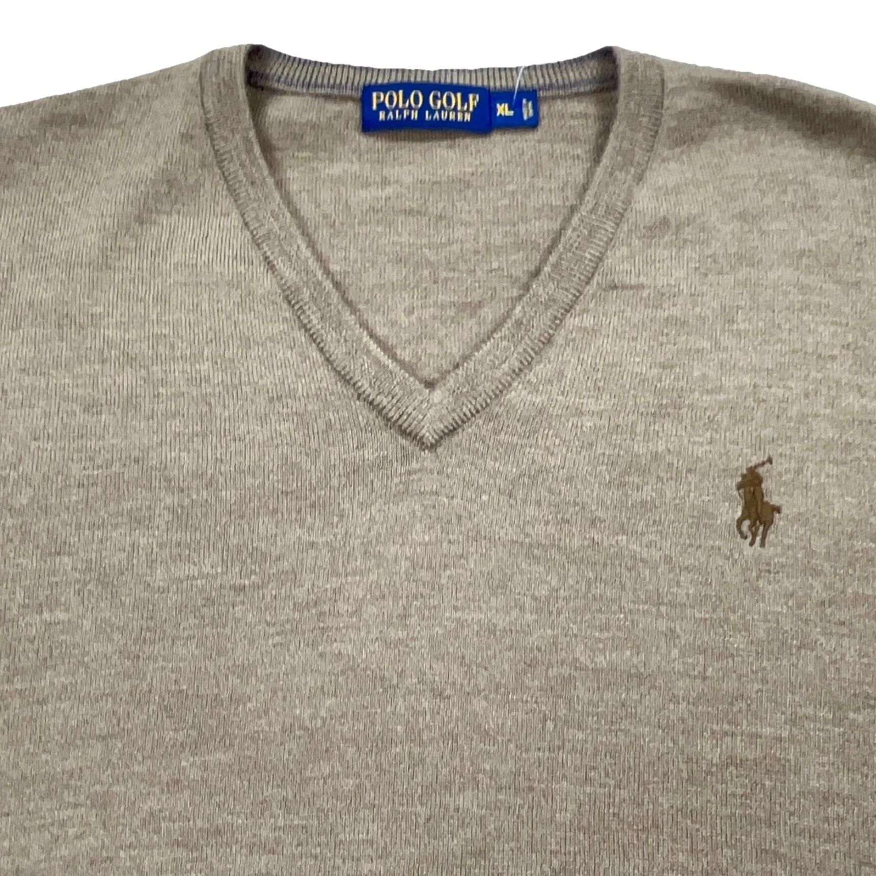 Polo Ralph Lauren Polo Ralph Lauren Polo Golf Sweater Men XL Brown Merino Wool V-Neck Pullover Size US XL / EU 56 / 4 - 4 Thumbnail