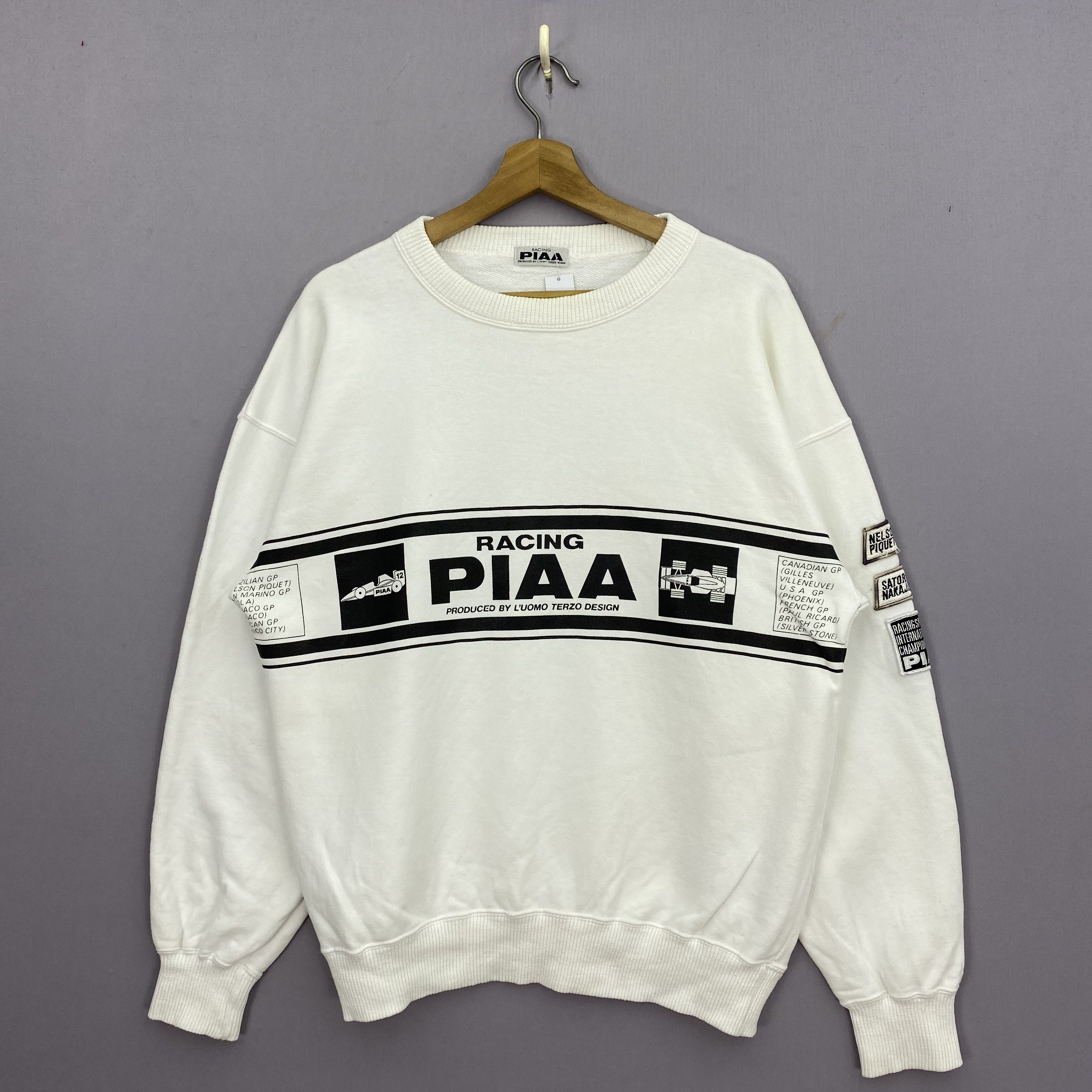 Vintage Vintage 90s PIAA F1 Racing Sweater Sweatshirt Jumper Size US M / EU 48-50 / 2 - 2 Thumbnail