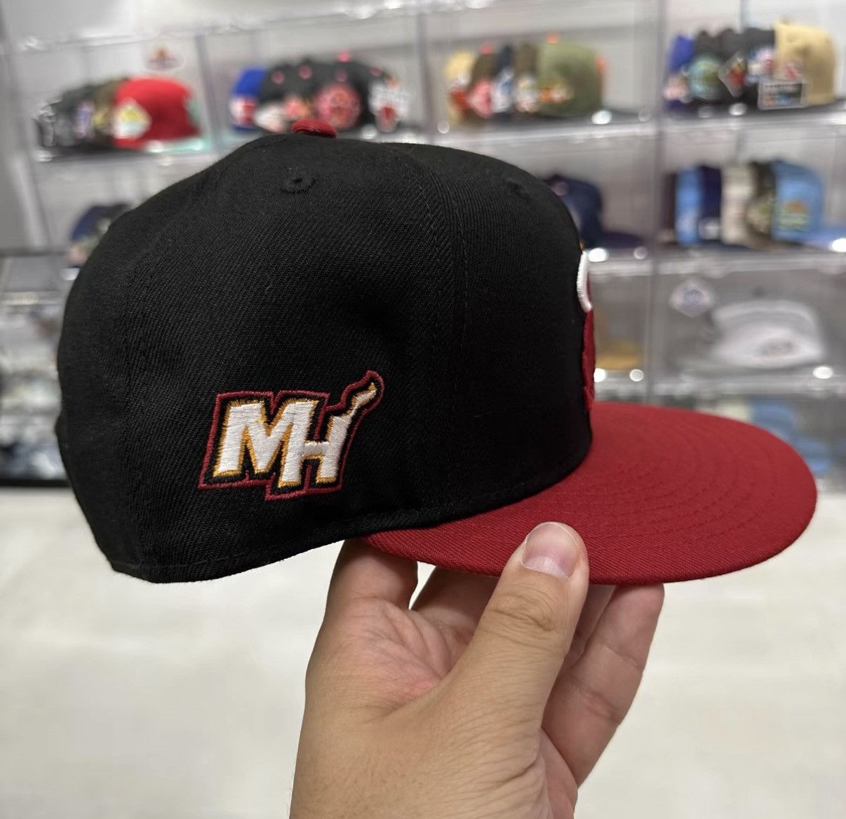 New Era New Era NBA Miami Heat Flat Brim Baseball Cap J32 Size ONE SIZE - 3 Thumbnail