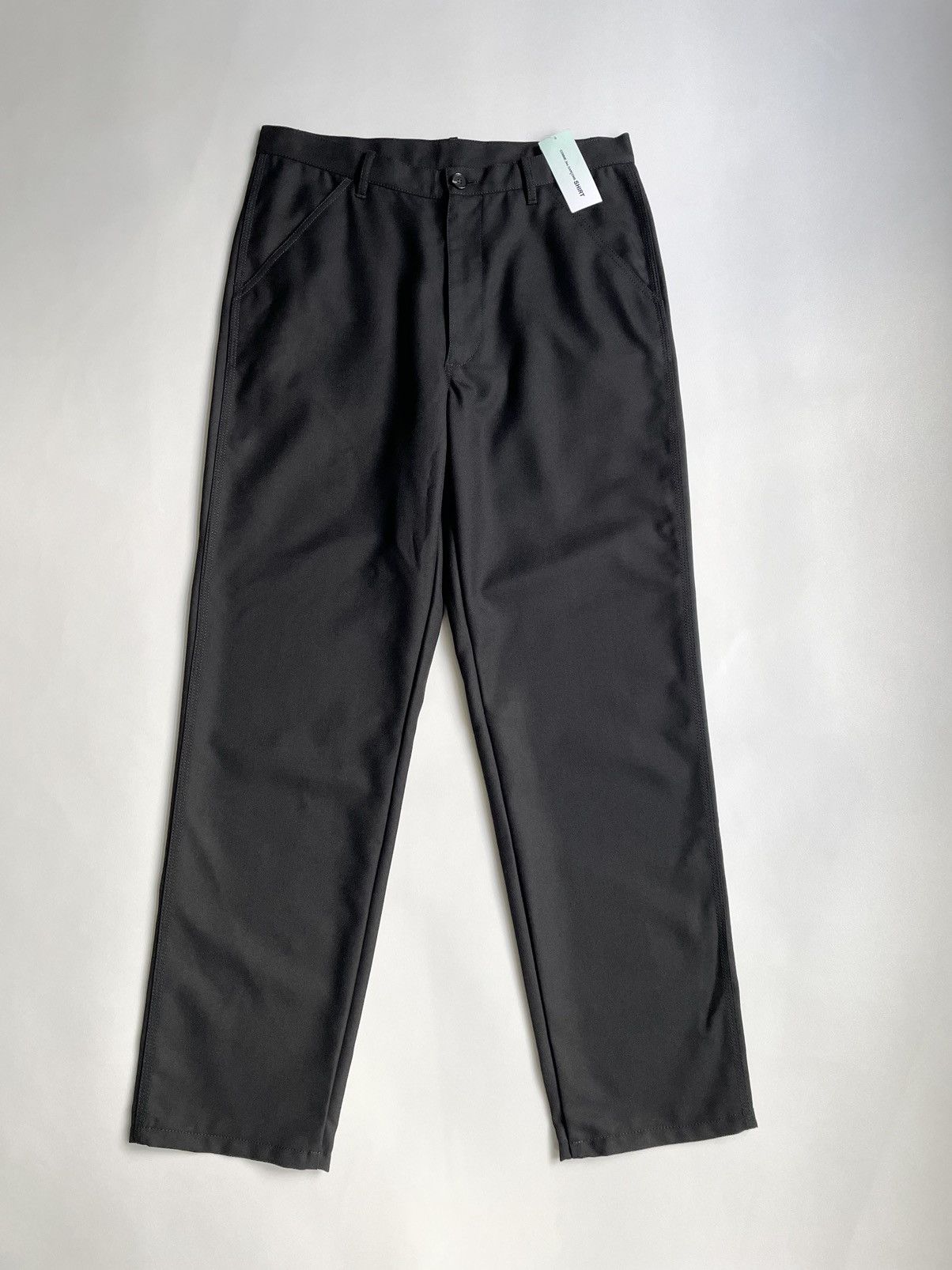Comme des Garcons Black Twill Wool Utility Trousers Size US 34 / EU 50 - 12 Thumbnail