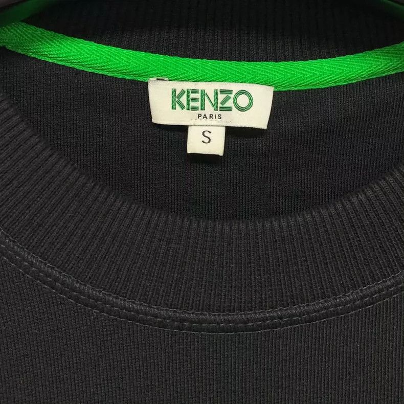 Kenzo Kenzo Black embroidered round neck hoodie Size US S / EU 44-46 / 1 - 7 Thumbnail