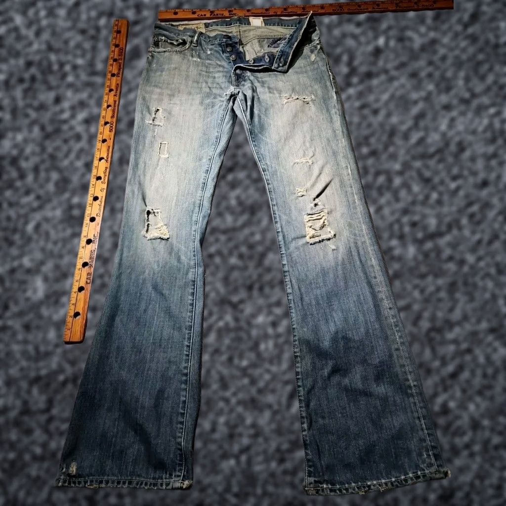 Abercrombie & Fitch VINTAGE Abercrombie & Fitch Jeans Men 32x34 Low Slim Straight ButtonFly Thrashed Y2k Grunge Size US 32 / EU 48 - 1 Thumbnail