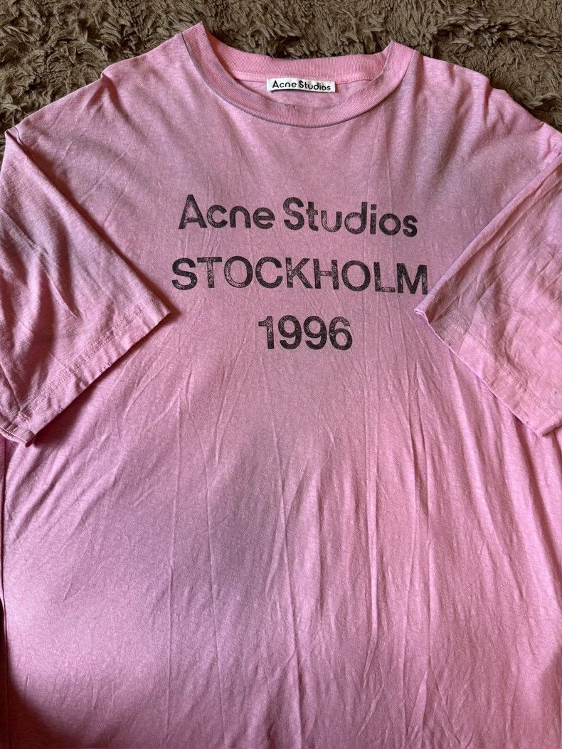 Acne Studios Acne Studios Dirty pink letter short-sleeved shirt Size US XS / EU 42 / 0 - 3 Thumbnail