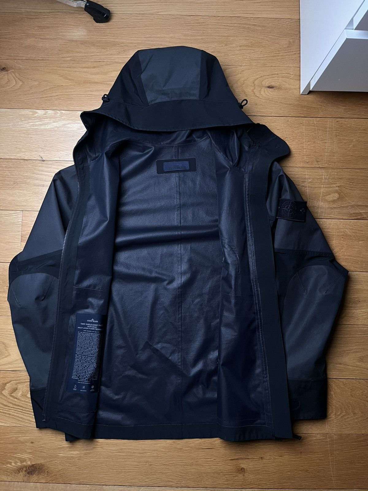 Stone Island Stone Island Tank Shield Ghost Piece Jacket – Blue Navy Size US L / EU 52-54 / 3 - 6 Thumbnail