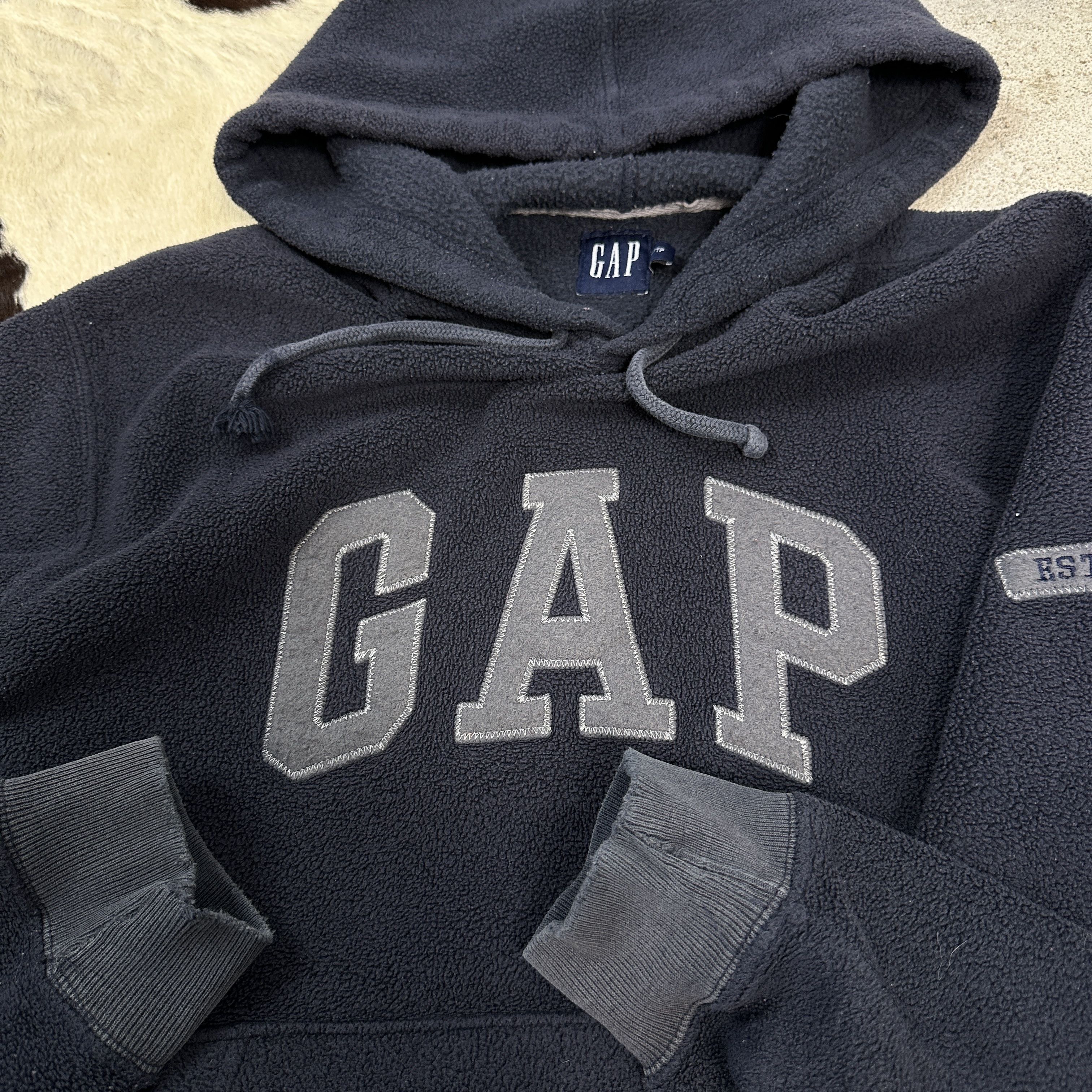 Gap × Vintage Vintage GAP Fleece Hoodie Size US XS / EU 42 / 0 - 4 Thumbnail