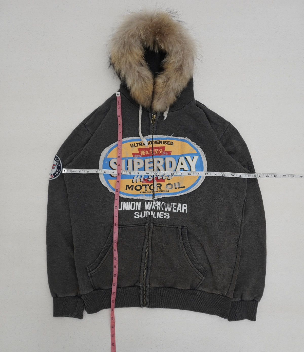 Japanese Brand Superday Retro Graphic Hoodie Fur Hoodie LGB ifsixw9 style Size US L / EU 52-54 / 3 - 4 Thumbnail