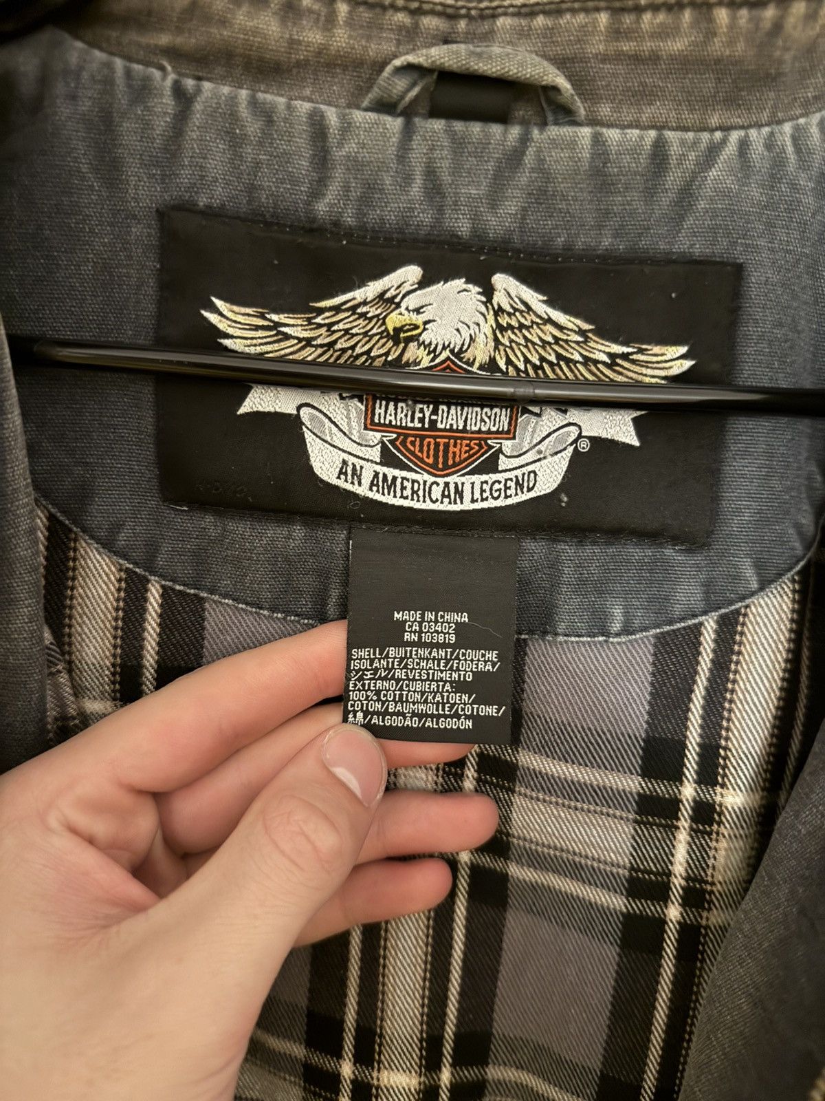 Harley Davidson Vintage 90's Harley Davidson Faded Thrashed Detroit Jacket Size US L / EU 52-54 / 3 - 9 Thumbnail