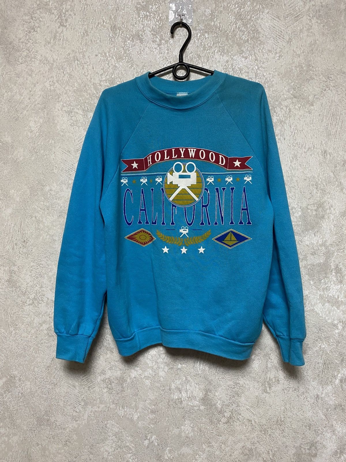 Fruit Of The Loom Hollywood California vintage very rare sweatshirt Size US L / EU 52-54 / 3 - 6 Thumbnail