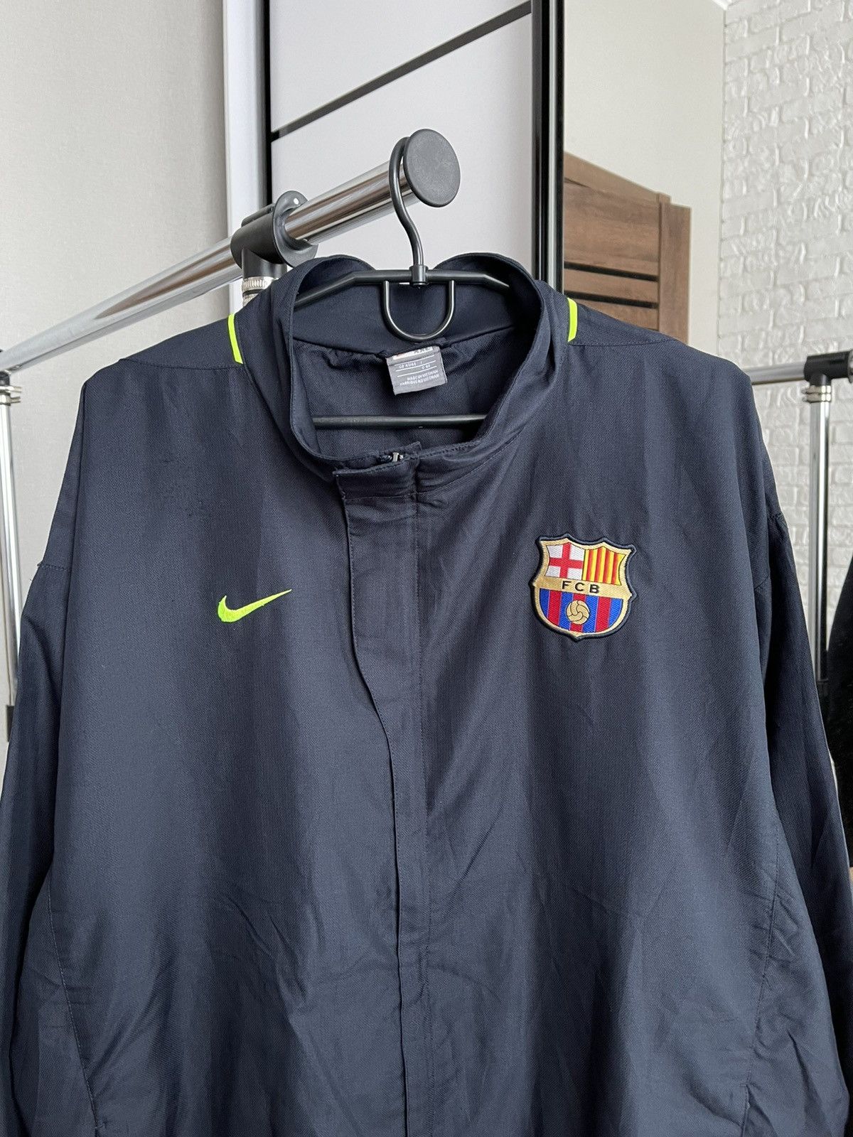 Vintage Nike FC Barcelona Vintage Soccer Zip Track Jacket Size US XXL / EU 58 / 5 - 5 Thumbnail