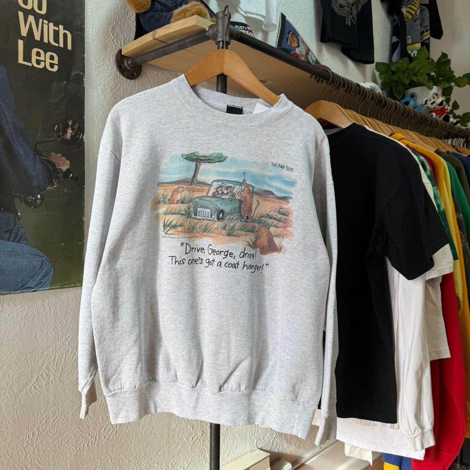Vintage Vintage 90s Farside Safari Comic Humor Crewneck Size US XL / EU 56 / 4 - 1 Thumbnail