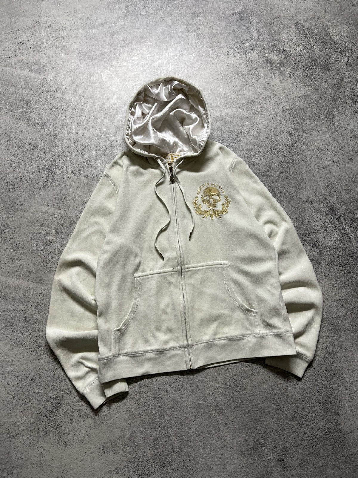 Christian Audigier Vintage Y2K Christian Audigier Skull ☠️ Zip Hoodie 00’s Size S / US 4 / IT 40 - 3 Thumbnail