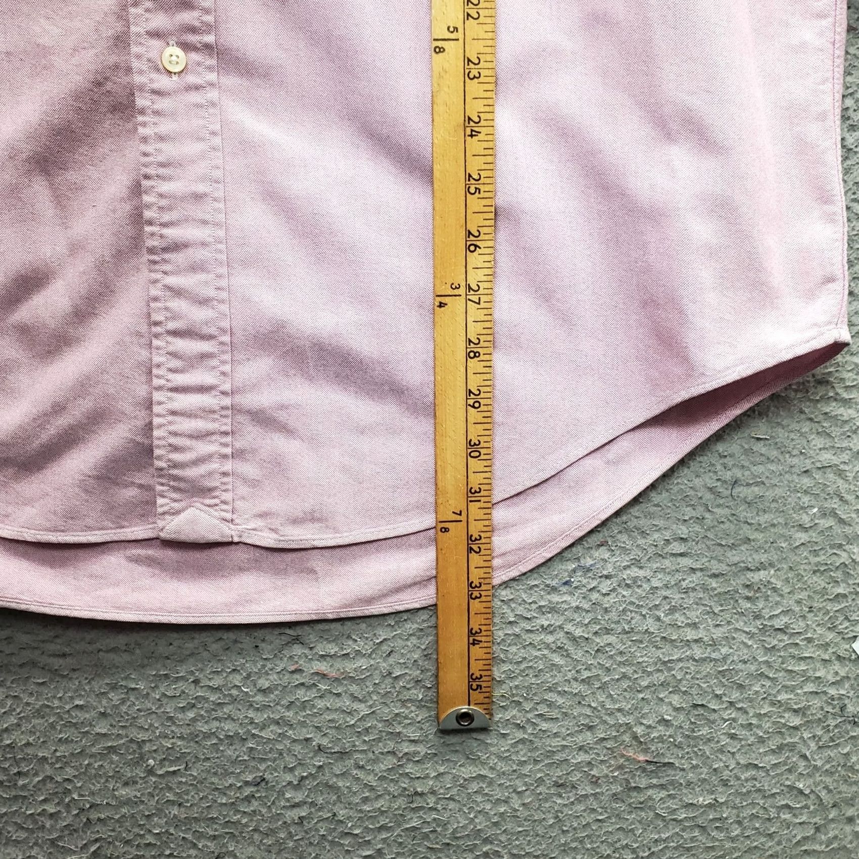 Ralph Lauren Ralph Lauren Dress Shirt Mens 16 Pink Yarmouth Long Sleeve Pony Logo Button-Down Shirt Mens Size 16 Pink Solid 100% Cotton Casual Holiday Size 42R - 3 Thumbnail