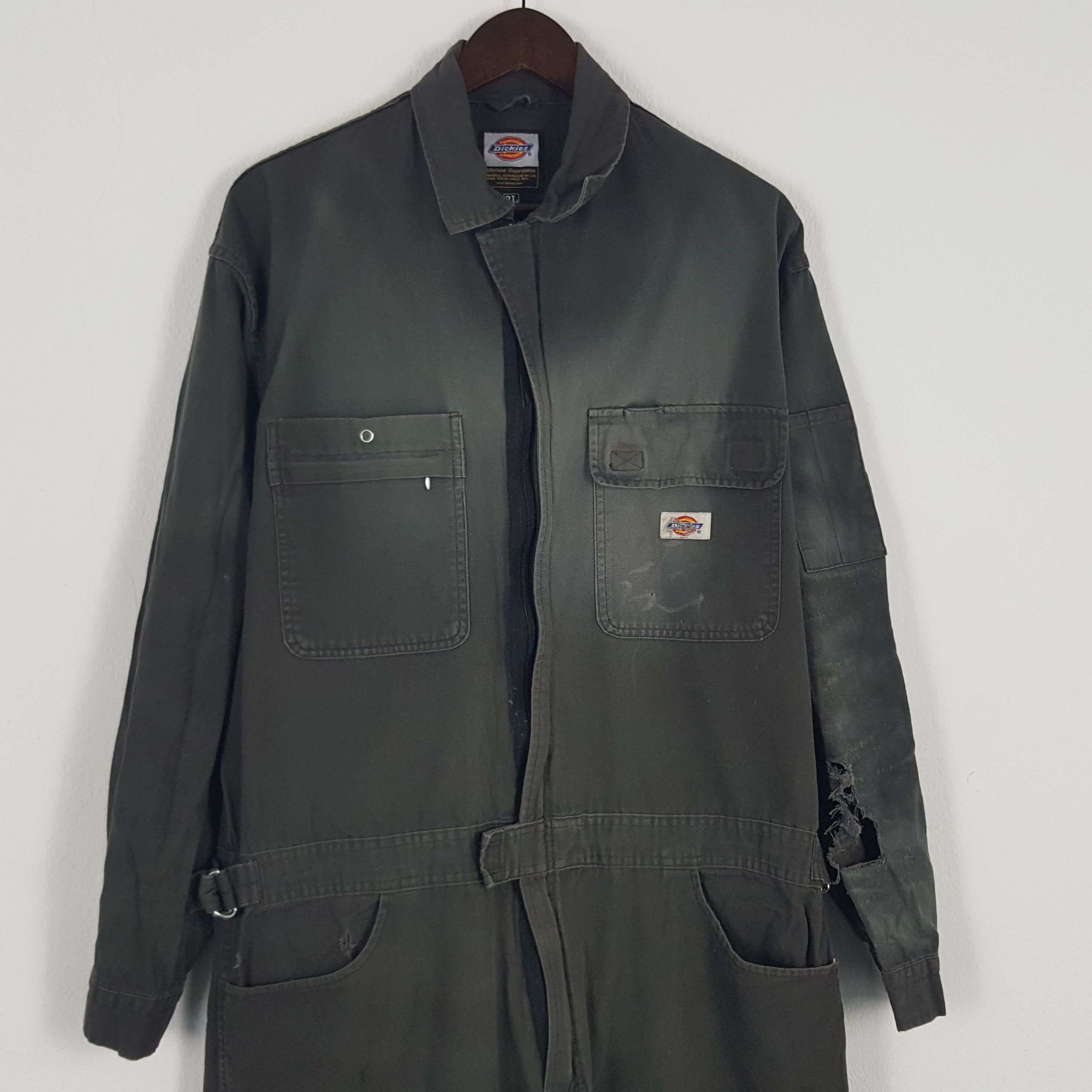 Dickies × Stussy × Vintage Vintage Dickies x Custom Art Stussy Worker Coverall Jacket Size US L / EU 52-54 / 3 - 5 Thumbnail