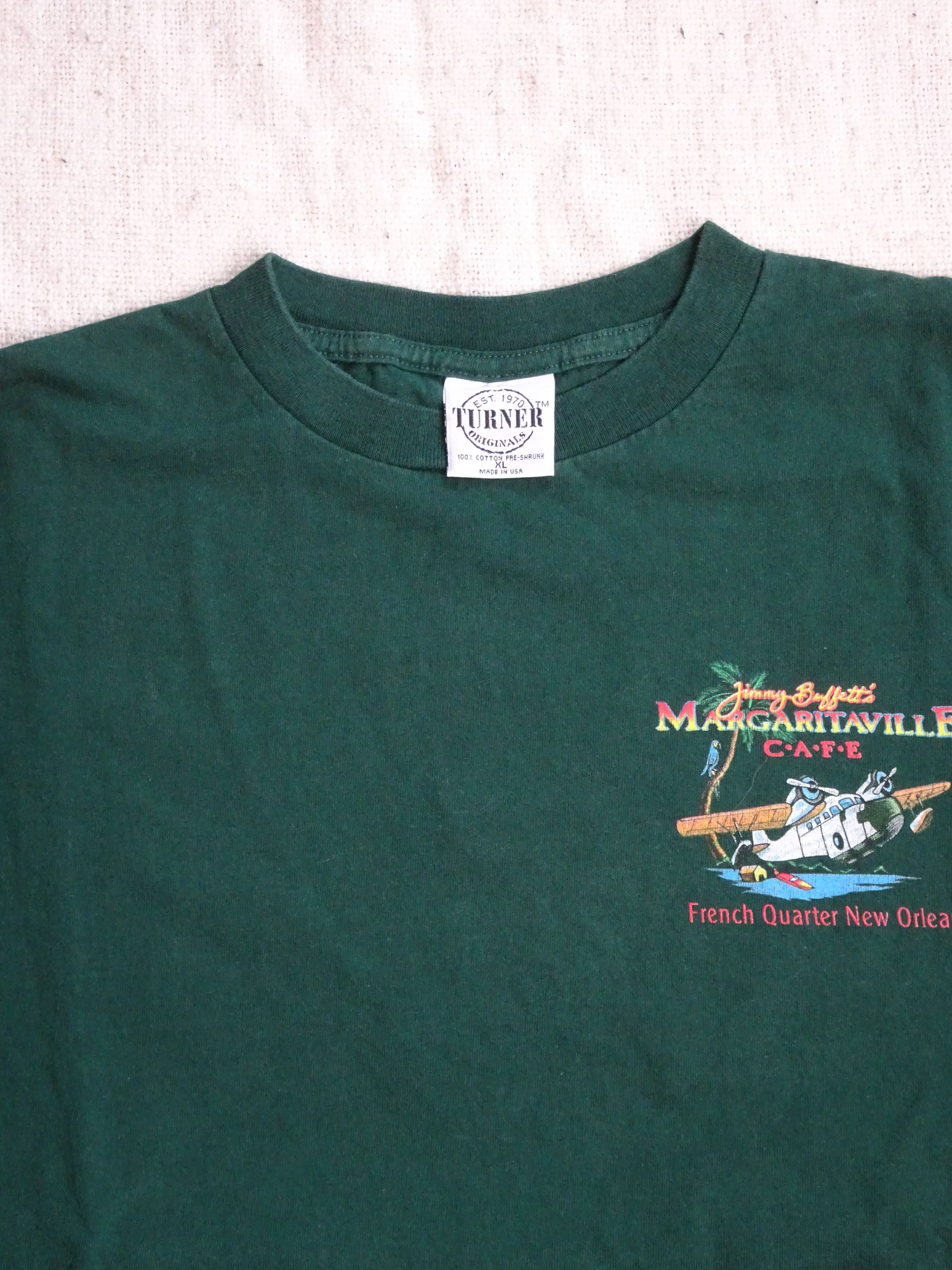 Vintage Vtg 90s Single Stitch Jimmy Buffett Margaritaville Tee Size US XL / EU 56 / 4 - 4 Thumbnail