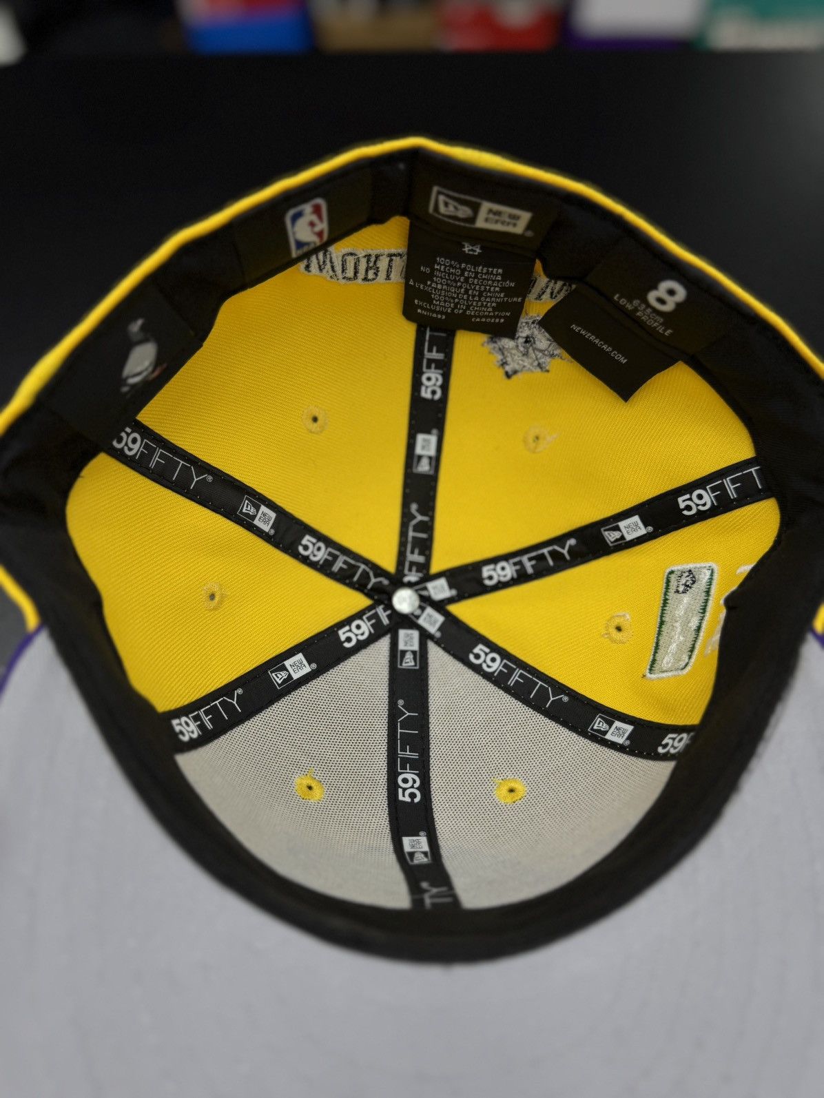 New Era New ERA Size 8 Fitted Hat Lakers Yellow Purple Size ONE SIZE - 12 Thumbnail
