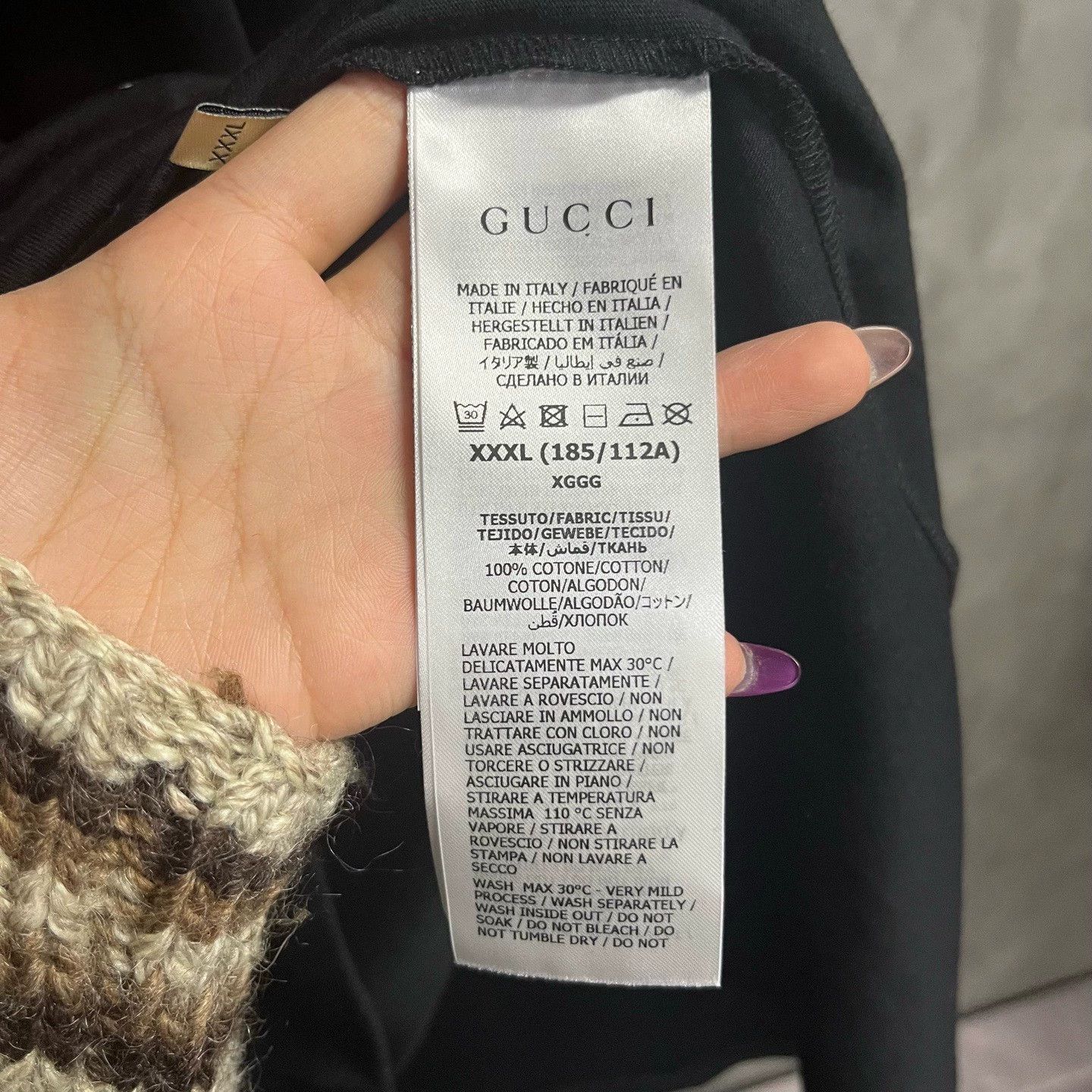 Gucci gucci black logo print casual t-shirt Size US XXL / EU 58 / 5 - 4 Thumbnail
