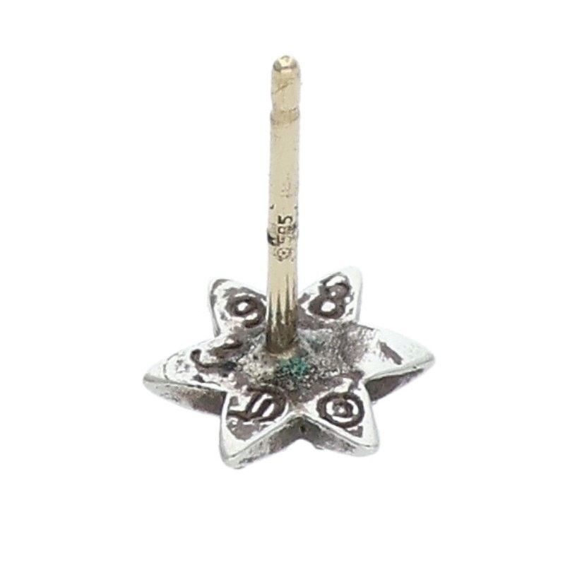 Chrome Hearts CO STAR Silver Star Stud Earring