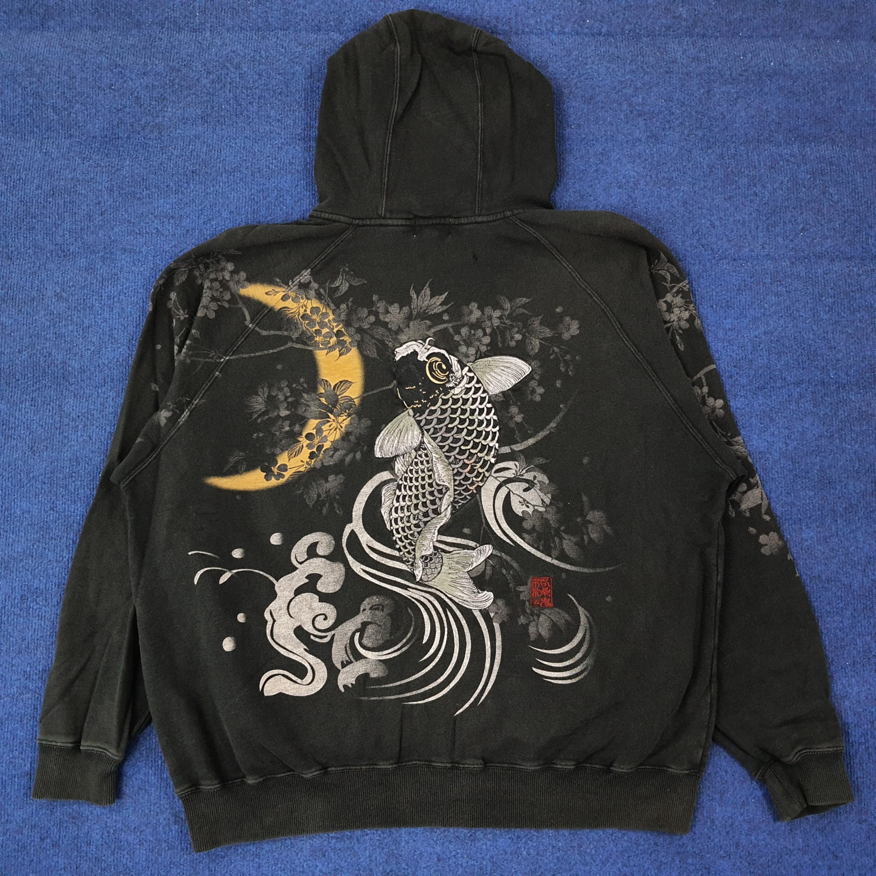 Japanese Brand Vintage Karakuri Japan Art Streetwear Zipper Hoodie C242N17 Size US XXL / EU 58 / 5 - 1 Thumbnail