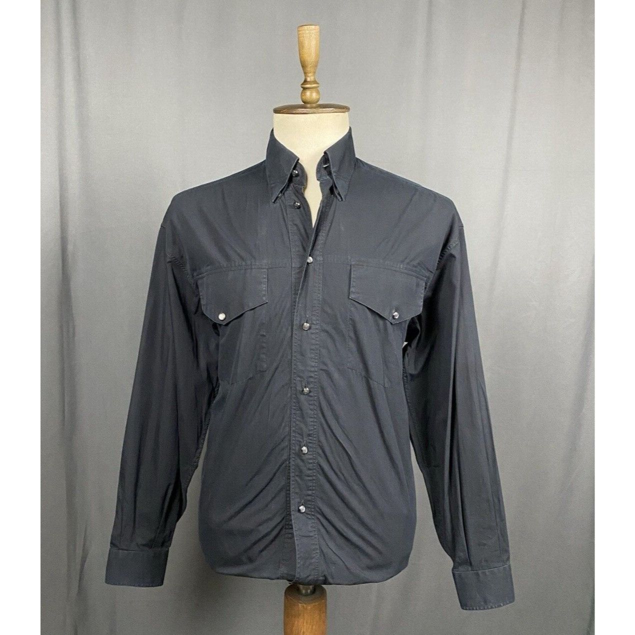 Versace Jeans Couture Versace VTG Multiopocket Men's Black Longsleeve Shirt Size M Size US M / EU 48-50 / 2 - 1 Thumbnail