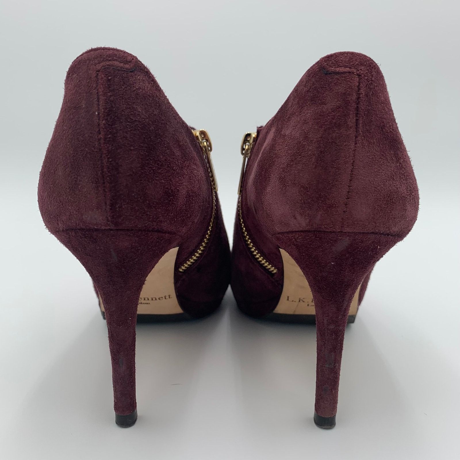 LK Bennett L.K. Bennett Doris Suede Pumps Size 8 Burgundy Ankle Boots Size US 8 / IT 38 - 4 Thumbnail
