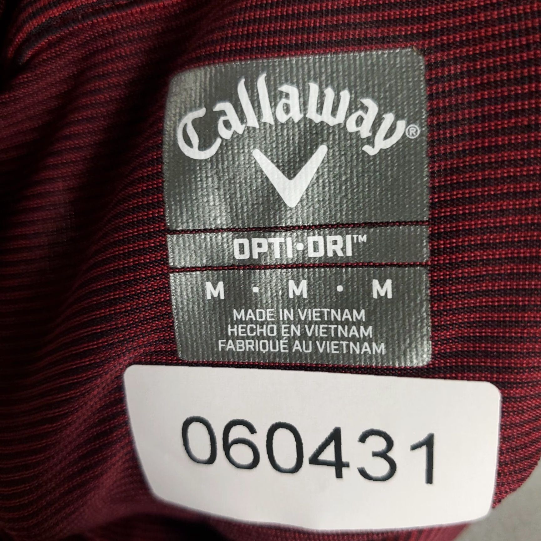 Callaway Callaway Polo Shirt Mens Size Medium Red Striped Golf Short Sleeve Polo Shirt Size US M / EU 48-50 / 2 - 8 Thumbnail