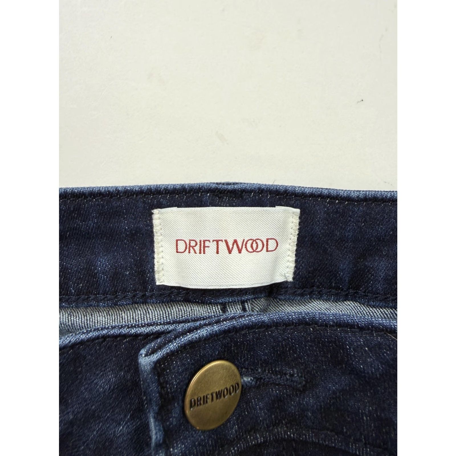 Vintage Driftwood Jeans Womens 32 Dark Wash Blue Wide Leg Relaxed Cargo Stretch Denim Size 24" / US 00 / IT 34 - 4 Thumbnail