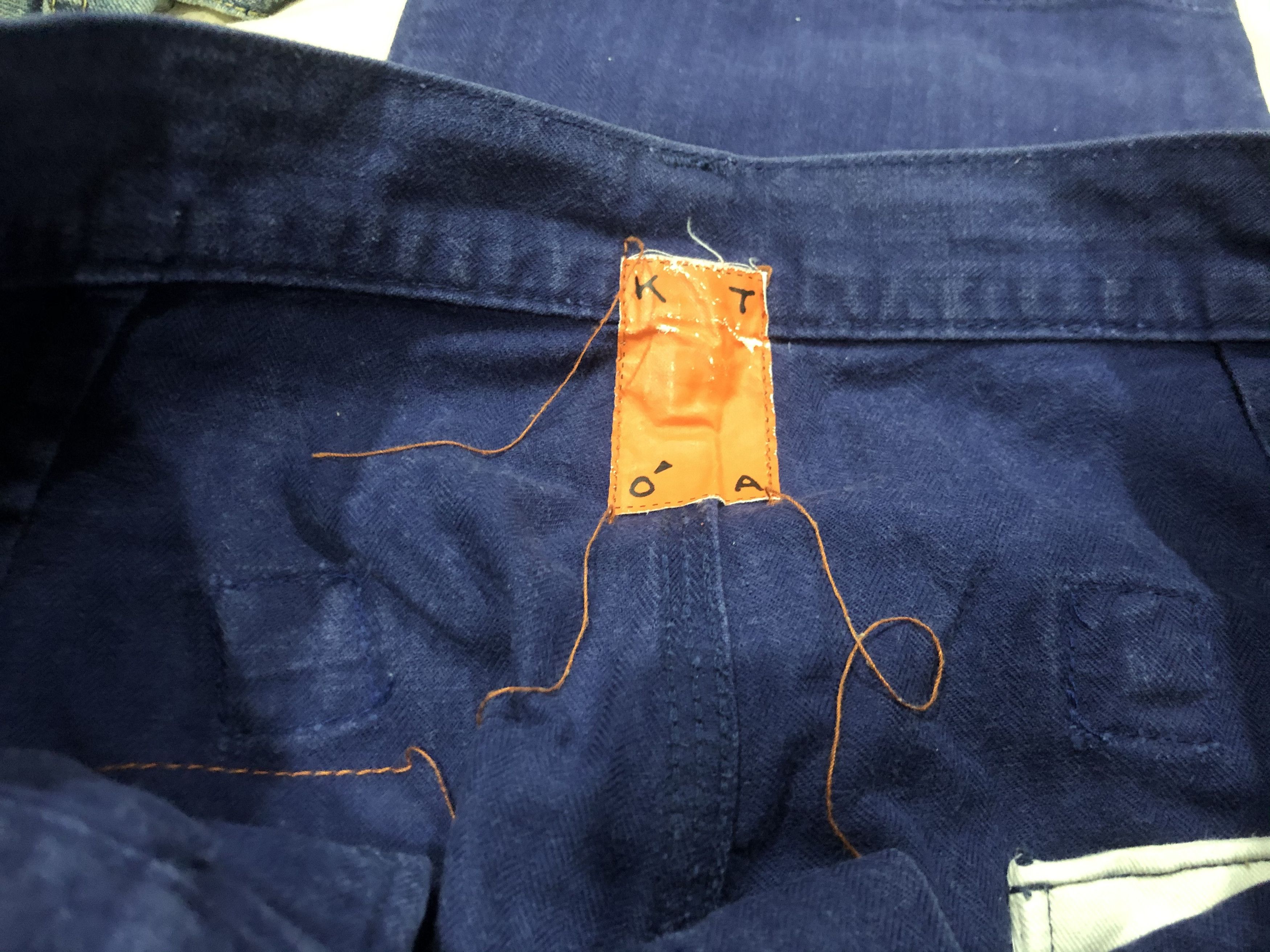 KATO Kato Indigo Hbt herringbone Twill French Work Pants Size US 29 - 11 Thumbnail