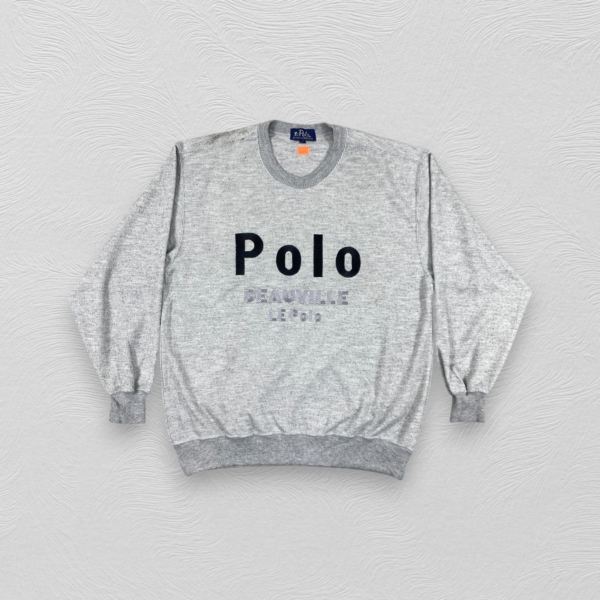 Japanese Brand Vintage Japanese Brand Le Polo Gray Sweatershirt -J289 Size US M / EU 48-50 / 2 - 1 Thumbnail