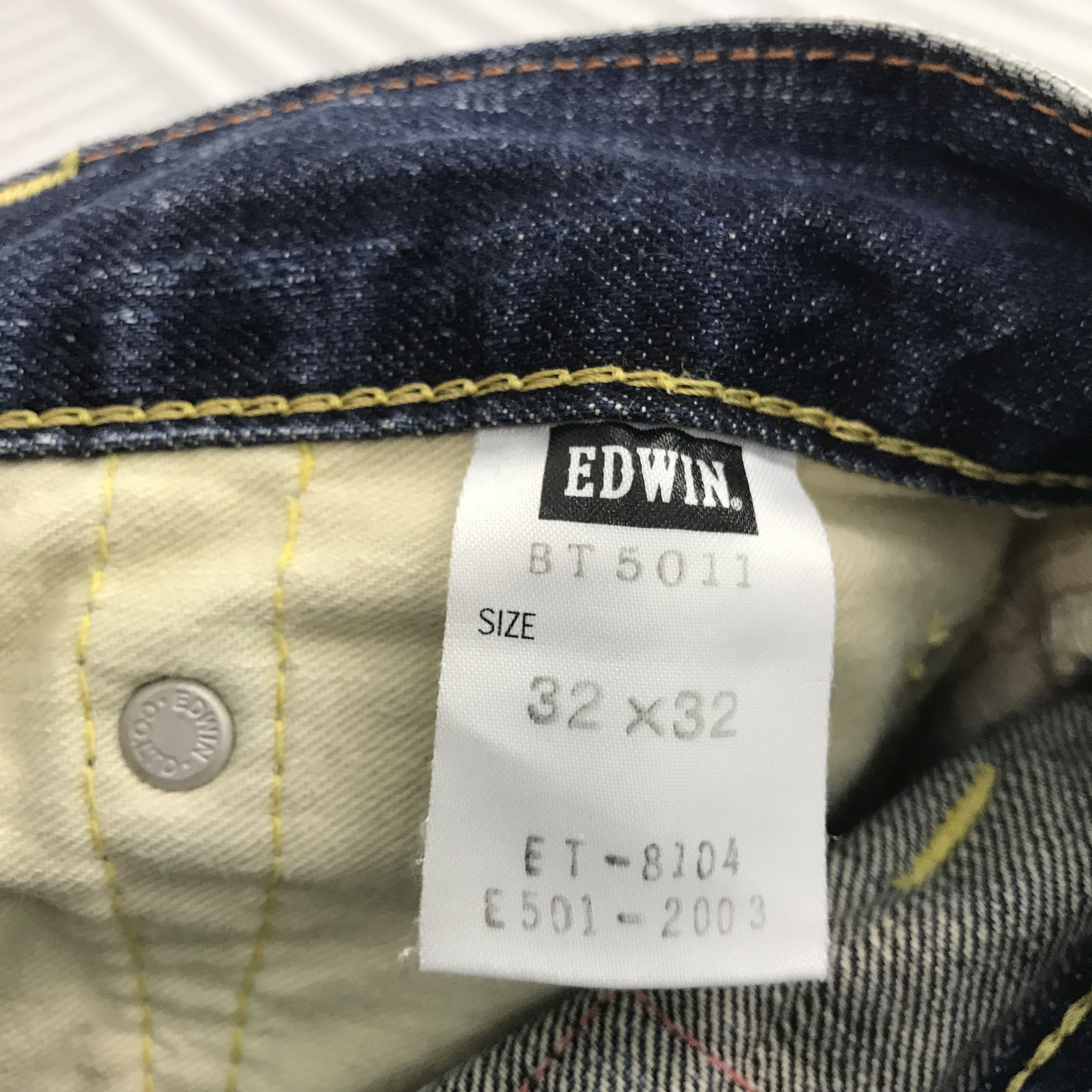 Edwin × Vintage Vintage Edwin Blue trip 503 Distressed denim Size US 32 / EU 48 - 14 Thumbnail