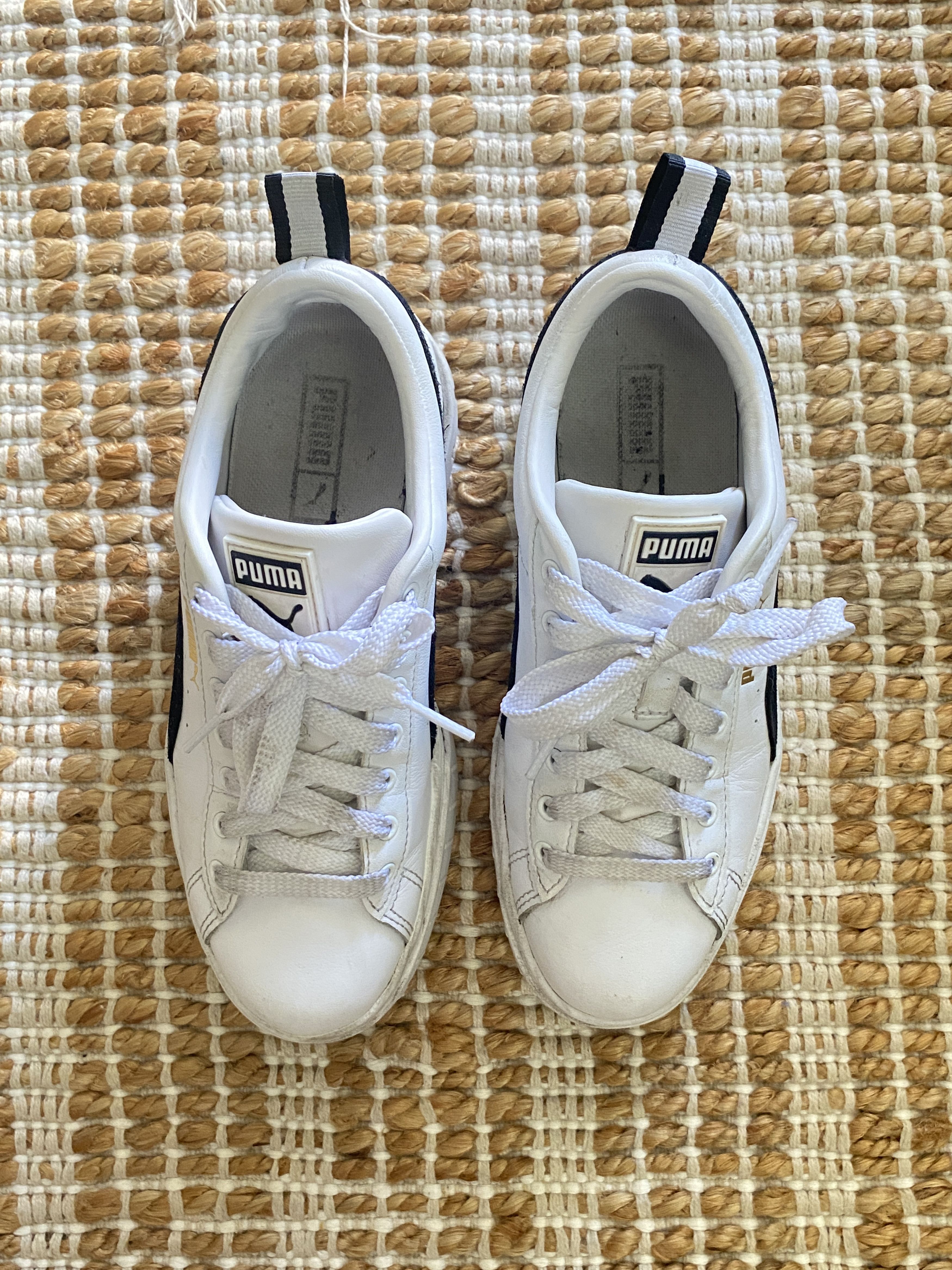 Puma Mayze Women’s Sneakers – White & Black – Size US 6.5