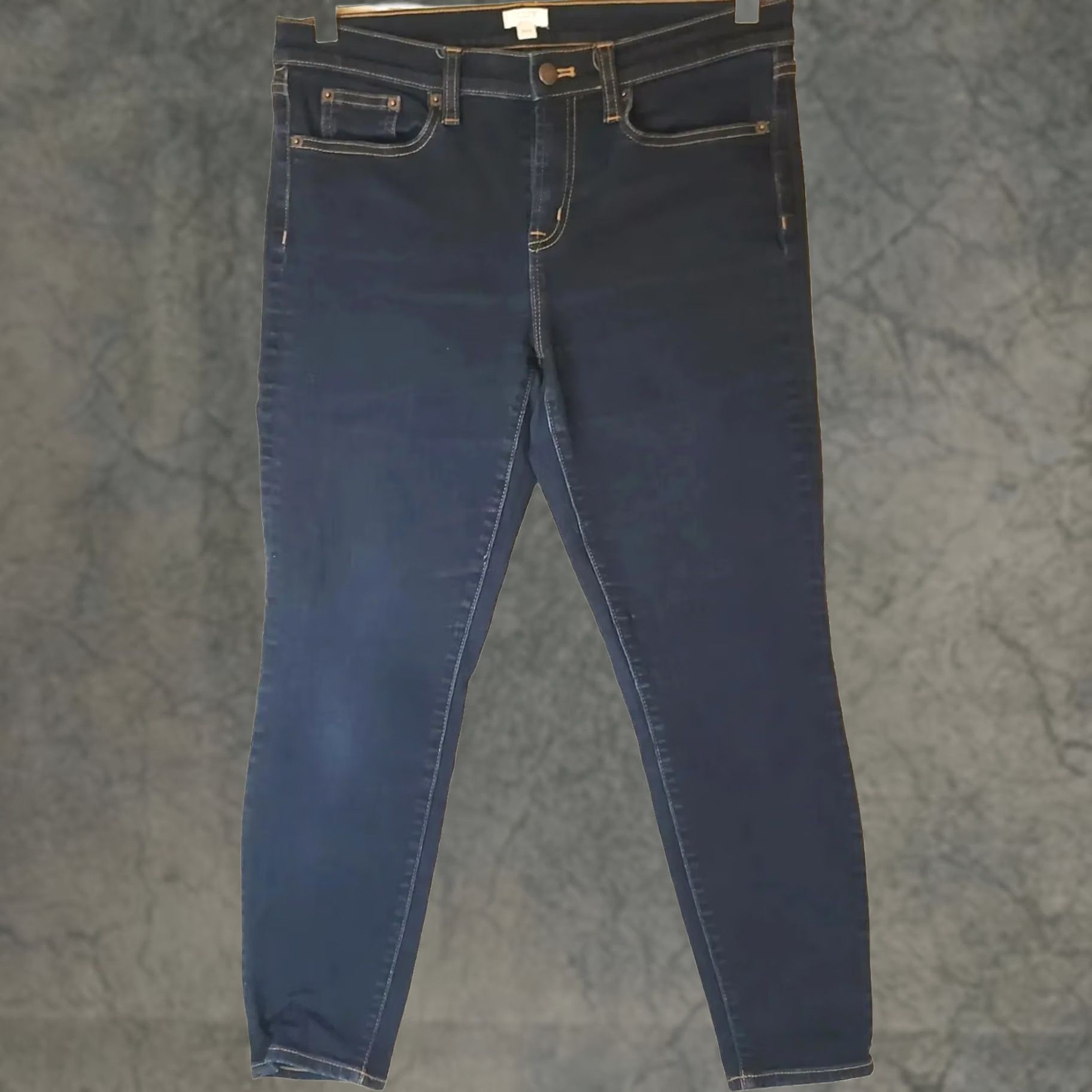 J.Crew J.CREW Women 29x26 Blue Stretch Denim Jeans Straight Ladies Regular Fit New Size 29" - 1 Thumbnail