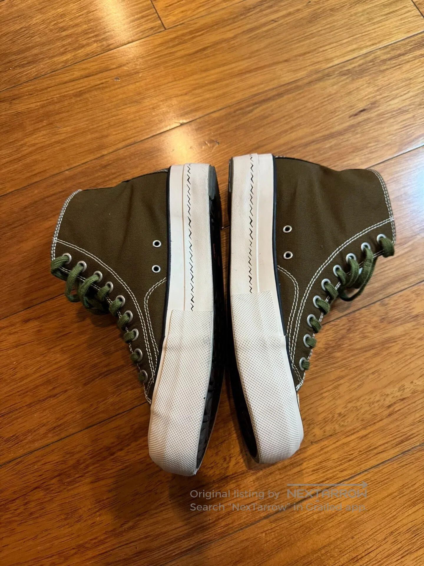 Visvim Visvim Skagway Hi Canvas Sneakers in Olive. Size US 8 / EU 41 - 2 Thumbnail