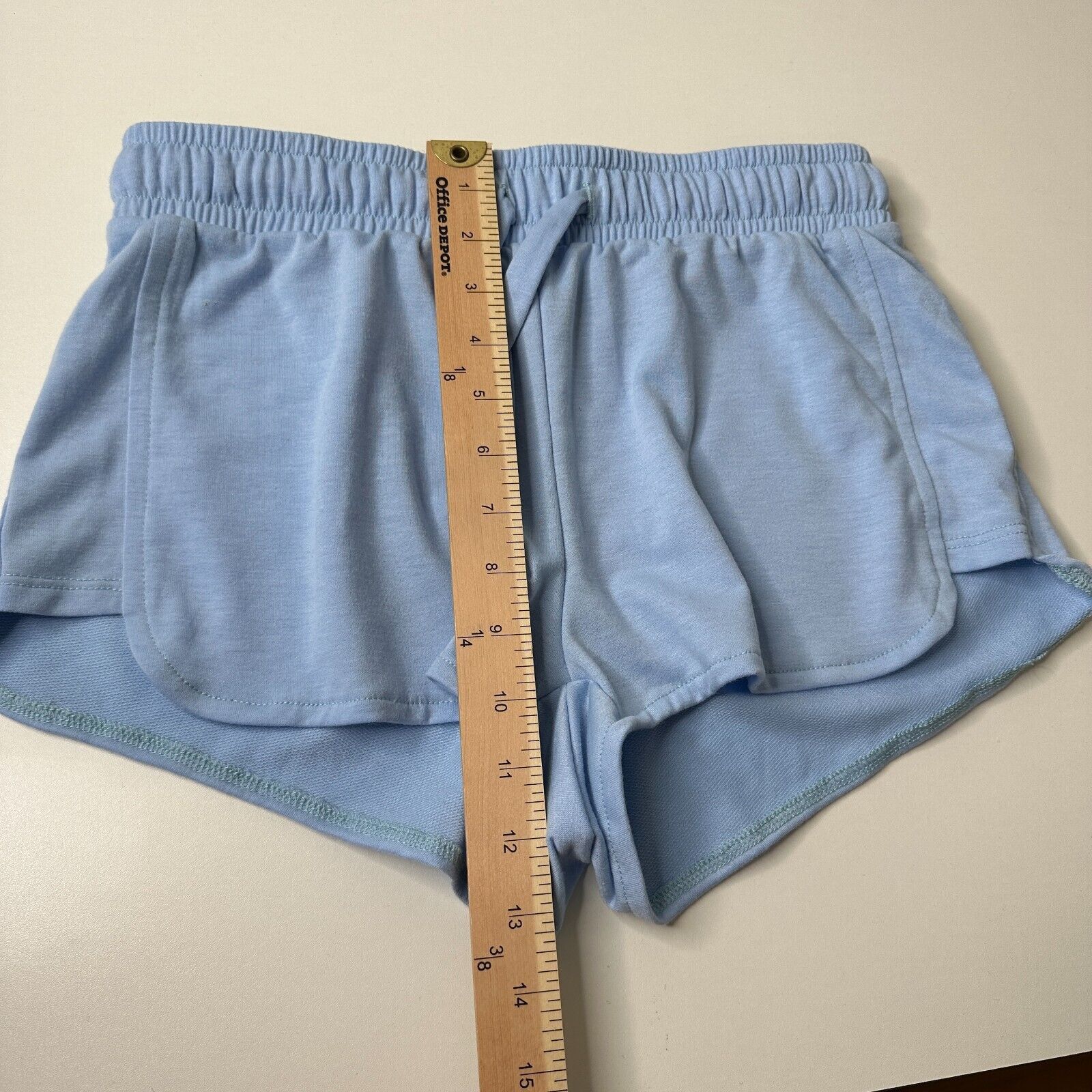 Other Onzie Baby Blue Divine Shorts Drawstring Waistband S / M Size 27" / US 4 / IT 40 - 9 Thumbnail