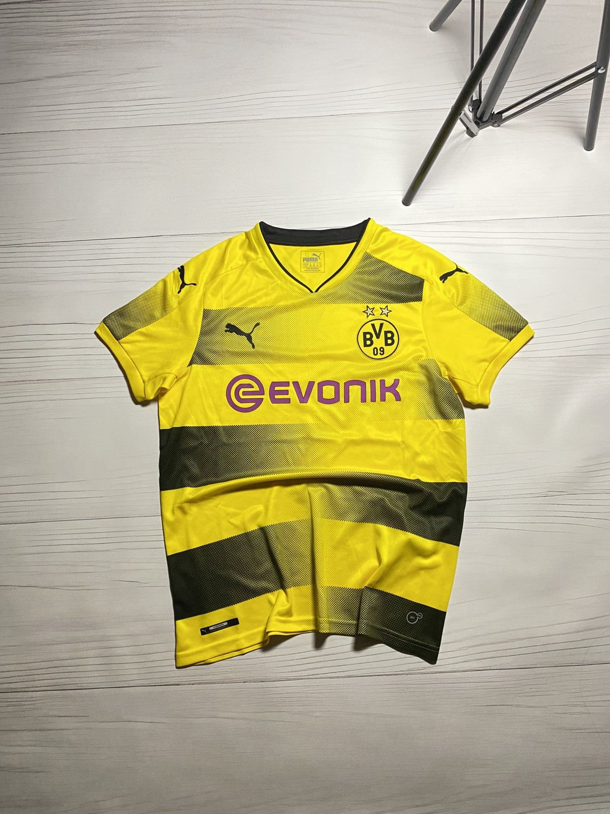 Puma × Vintage Puma Borussia Dortmund 2017/18 Home Jersey T Shirt Size US S / EU 44-46 / 1 - 1 Thumbnail