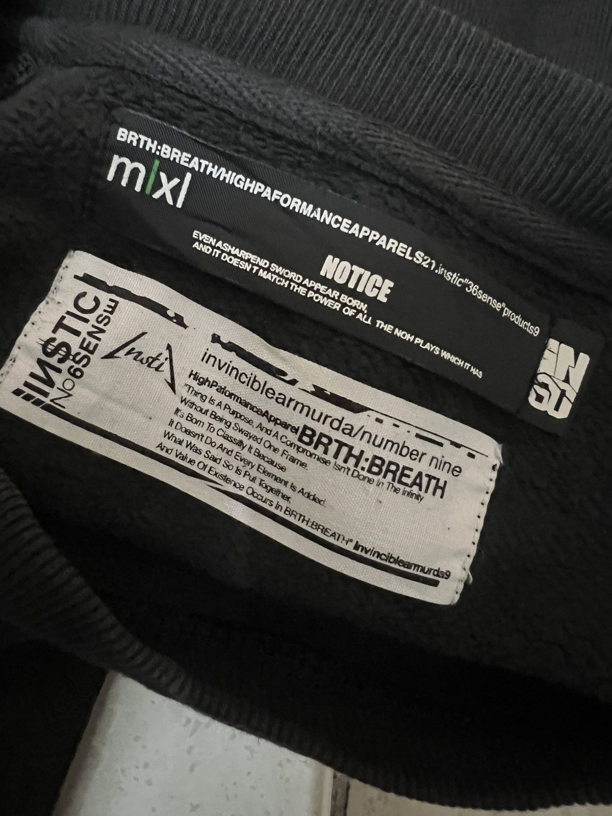 Number (N)ine Vtg number nine x invinciblearmurda x brth:breath sweatshirt Size US L / EU 52-54 / 3 - 8 Thumbnail