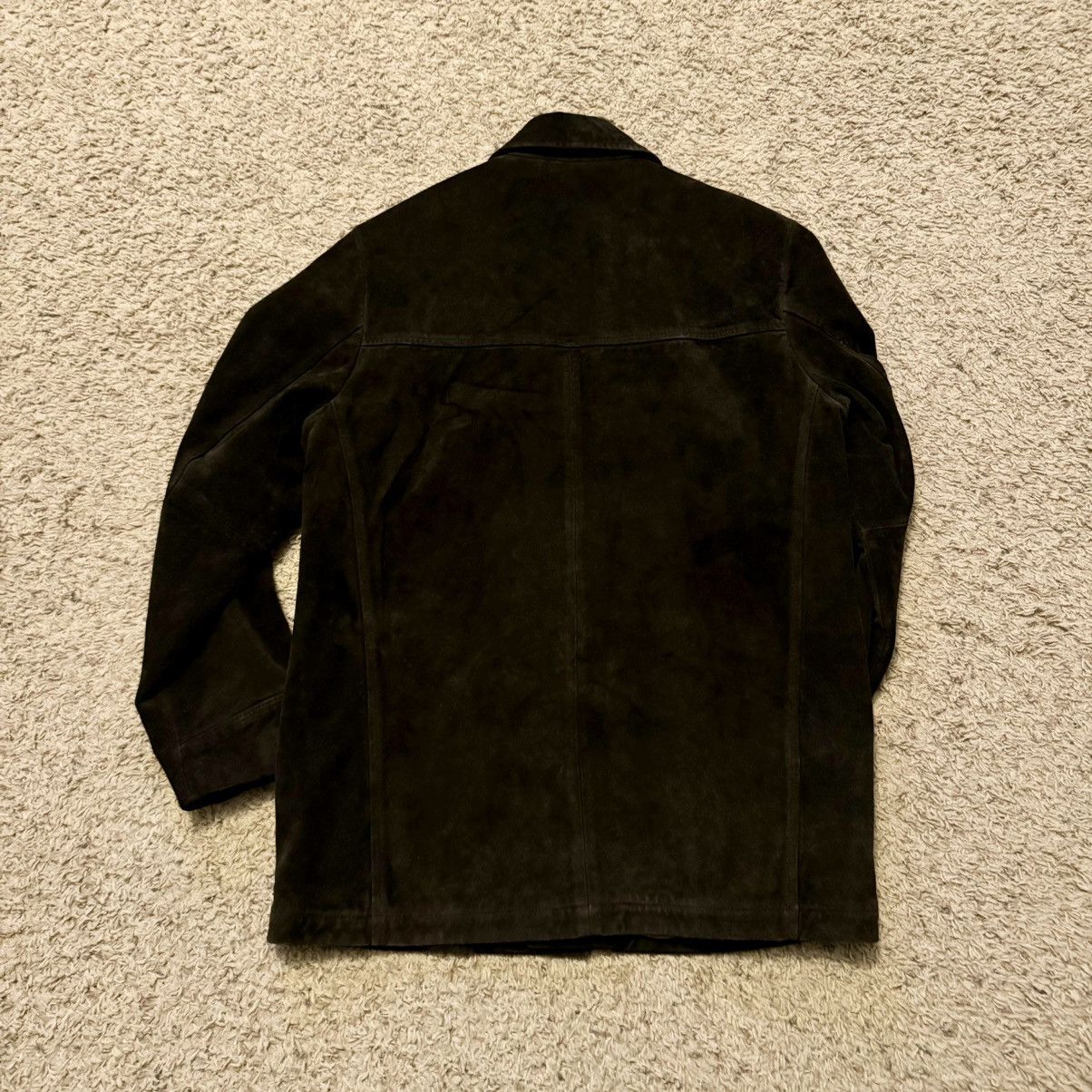 Gap × Vintage VINTAGE BROWN SUEDE LEATHER GAP JACKET! Size US M / EU 48-50 / 2 - 6 Thumbnail