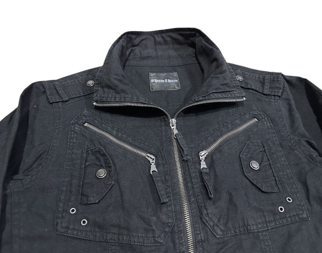 If Six Was Nine × Japanese Brand × Seditionaries 🔥Sick Y2K D Homme A Homme Zipper Shirt Black Goth Punk Size US M / EU 48-50 / 2 - 6 Thumbnail