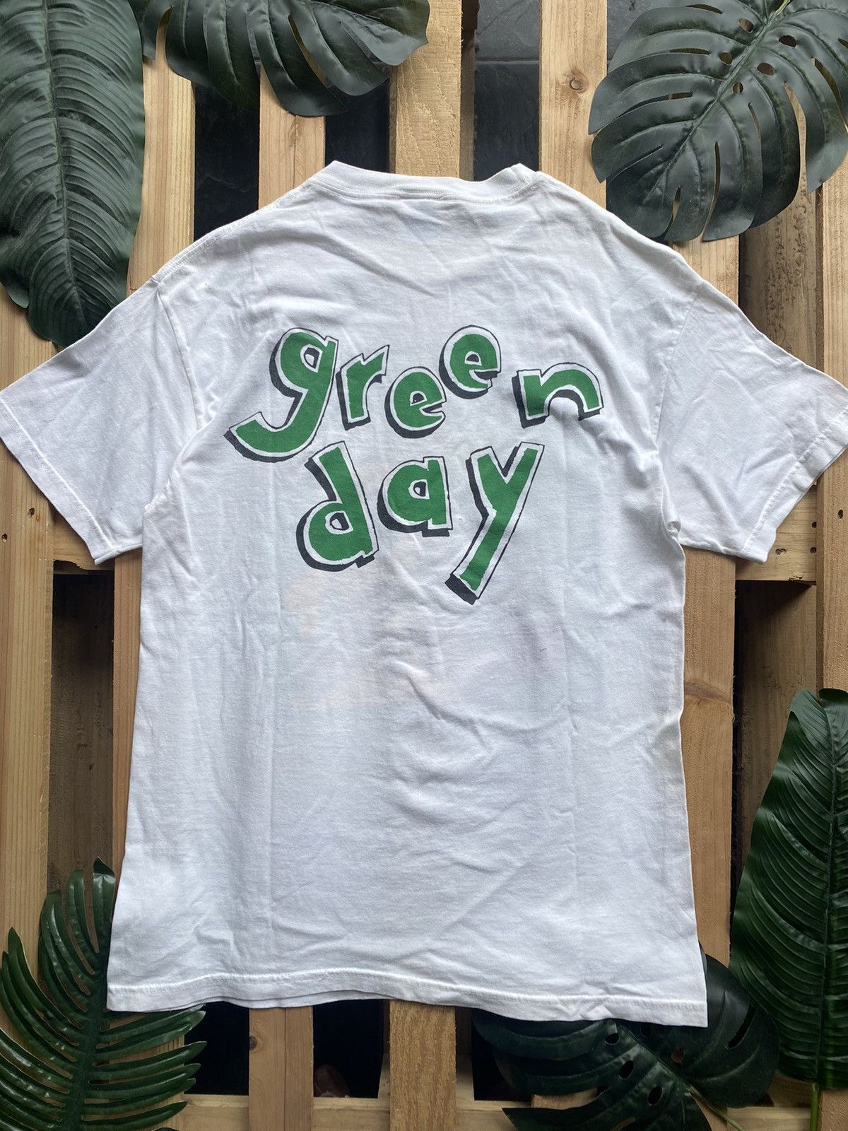 Band Tees × Vintage vintage 90s Green Day band Dookie Dog Poo Chef shirt Size US M / EU 48-50 / 2 - 7 Thumbnail